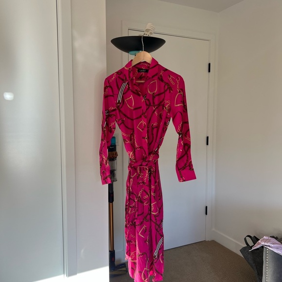 Ralph Lauren Dresses & Skirts - Ralph Lauren Fuchsia Long Sleeve Dress NWT